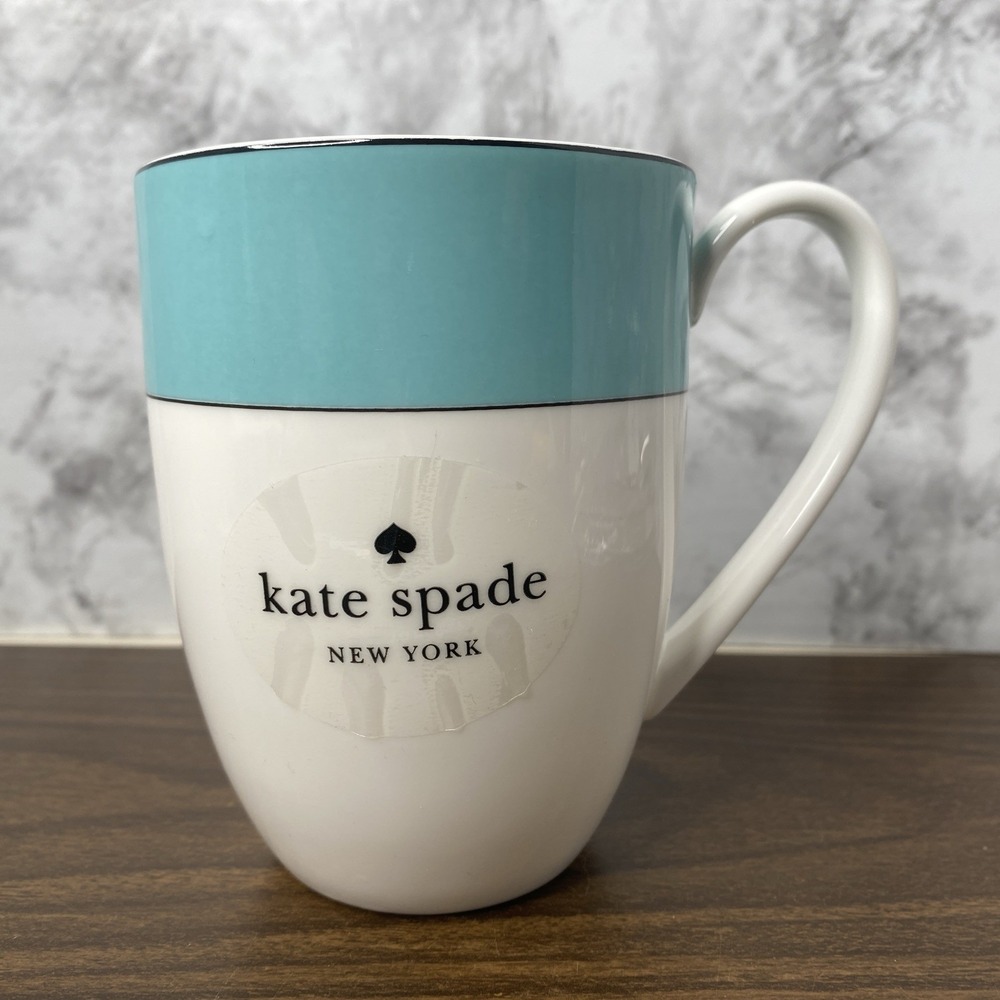 Lenox Kate Spade NY Rutherford Circle Turquoise 4.25" Mug